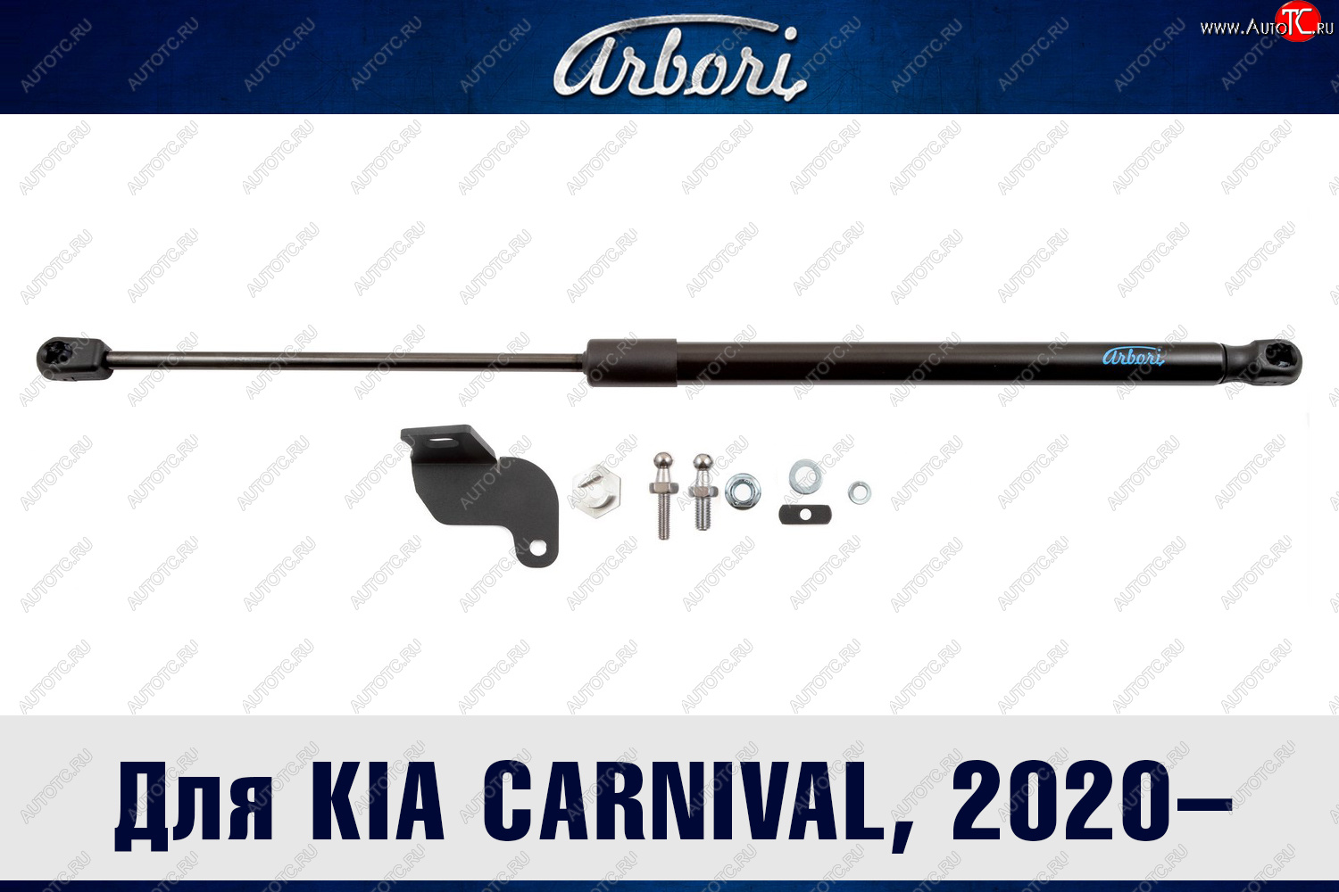 2 999 р. Упор капота Arbori KIA Carnival KA4 минивэн рестайлинг (2023-2025)  с доставкой в г. Майкоп