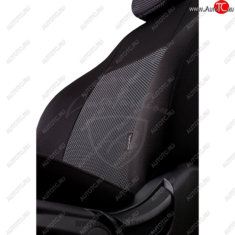 7 699 р. Чехлы для сидений Lord Autofashion Дублин (жаккард, спинка и сиденье 60/40+подлокотник, 3 Г-образных подголовника)  KIA Ceed  2 JD (2012-2018) дорестайлинг универсал, дорестайлинг, хэтчбэк, рестайлинг универсал, рестайлинг, хэтчбэк (Черный, вставка Ёж Белый)  с доставкой в г. Майкоп