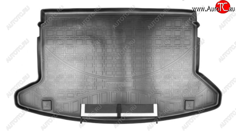 2 999 р. Коврик в багажник Norplast  KIA Ceed  3 CD (2018-2025) хэтчбэк (Черный с фартуком)  с доставкой в г. Майкоп