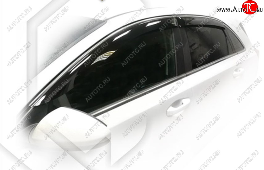 2 099 р. Дефлектора окон CA-Plastic (SW) KIA Ceed 3 CD универсал (2018-2025) (Classic полупрозрачный, Без хром молдинга)  с доставкой в г. Майкоп