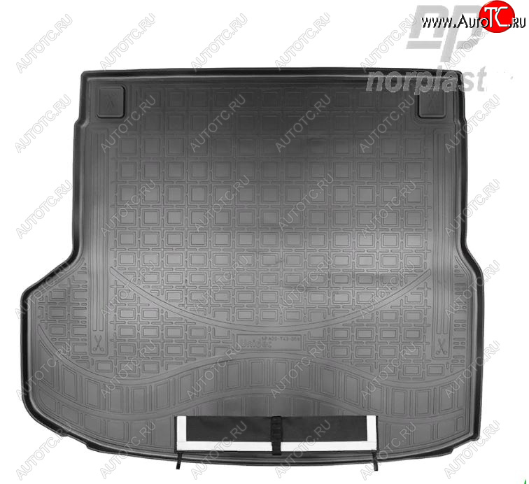 3 199 р. Коврик багажника Norplast (1,4 Turbo)  KIA Ceed  3 CD (2018-2025) универсал (Черный, с погрузочным ковриком (фартуком))  с доставкой в г. Майкоп