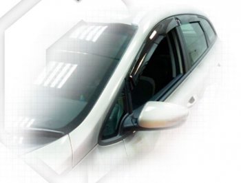 1 899 р. Дефлектора окон CA-Plastic KIA Ceed 2 JD дорестайлинг универсал (2012-2016) (серия Classic полупрозрачный, Без хром молдинга)  с доставкой в г. Майкоп. Увеличить фотографию 2