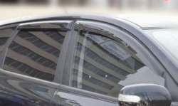 Комплект дефлекторов окон (ветровиков) 4 шт. Russtal KIA Ceed 1 ED рестайлинг, хэтчбэк 5 дв. (2010-2012)