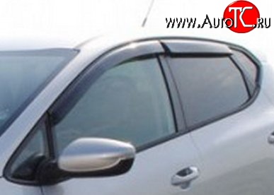 999 р. Комплект дефлекторов окон (ветровиков) 4 шт. (хетчбек, 5 дв.) Russtal KIA Ceed 1 ED рестайлинг, хэтчбэк 5 дв. (2010-2012)  с доставкой в г. Майкоп