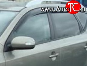 999 р. Комплект дефлекторов окон (ветровиков) 4 шт. (универсал) Russtal KIA Ceed 1 ED рестайлинг, хэтчбэк 5 дв. (2010-2012)  с доставкой в г. Майкоп