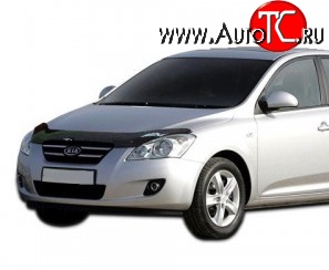 1 099 р. Дефлектор капота NovLine KIA Ceed 1 ED дорестайлинг, хэтчбэк 5 дв. (2006-2010)  с доставкой в г. Майкоп