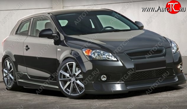 1 649 р. Реснички на фары CT v1 KIA Ceed 1 ED дорестайлинг, хэтчбэк 5 дв. (2006-2010) (Неокрашенные)  с доставкой в г. Майкоп