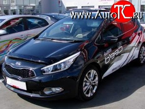 4 599 р. Дефлектор капота NovLine KIA Ceed 1 ED рестайлинг, хэтчбэк 5 дв. (2010-2012)  с доставкой в г. Майкоп