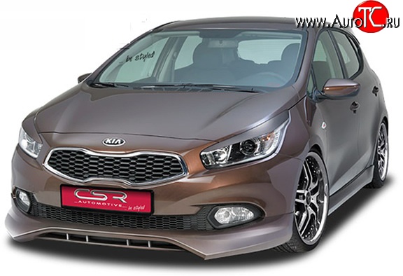 4 499 р. Пороги накладки CSR KIA Ceed 2 JD дорестайлинг универсал (2012-2016)  с доставкой в г. Майкоп