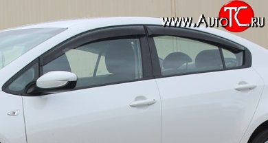 999 р. Комплект дефлекторов окон (ветровиков) 4 шт. (седан) Russtal KIA Cerato 3 YD дорестайлинг седан (2013-2016)  с доставкой в г. Майкоп