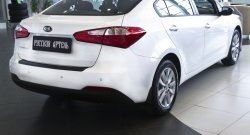 1 159 р. Защитная накладка на задний бампер RA KIA Cerato 3 YD дорестайлинг седан (2013-2016)  с доставкой в г. Майкоп. Увеличить фотографию 4