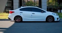 4 049 р. Пороги накладки Drive  KIA Cerato  3 YD (2013-2016) дорестайлинг седан (Неокрашенные)  с доставкой в г. Майкоп. Увеличить фотографию 2