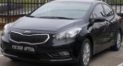 1 029 р. Реснички на фары RA  KIA Cerato  3 YD (2013-2016) дорестайлинг седан (Неокрашенные)  с доставкой в г. Майкоп. Увеличить фотографию 4