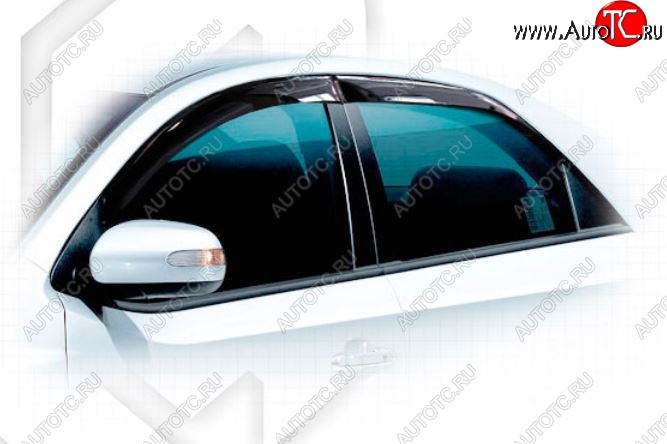 2 099 р. Дефлектора окон CA-Plastiс KIA Cerato 2 TD седан (2008-2013) (Classic полупрозрачный, Без хром.молдинга)  с доставкой в г. Майкоп