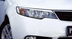 729 р. Реснички на фары RA  KIA Cerato  2 TD (2008-2013) седан (Поверхность глянец (под окраску), Неокрашенные)  с доставкой в г. Майкоп. Увеличить фотографию 5