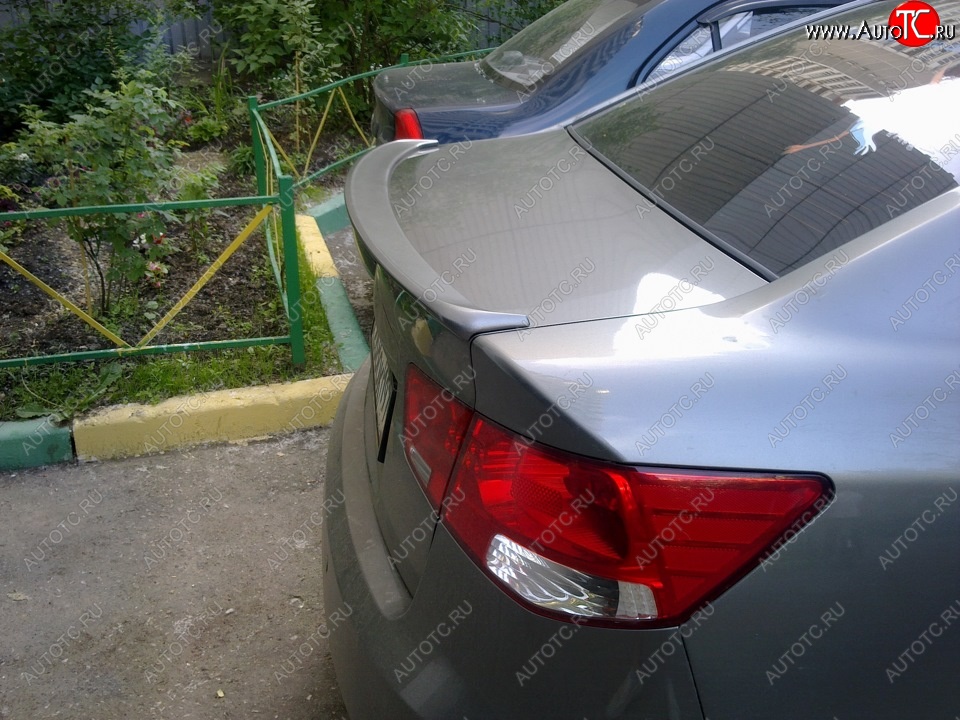 3 399 р. Лип спойлер АВТОКРАТ KIA Cerato 2 TD седан (2008-2013) (Неокрашенный)  с доставкой в г. Майкоп