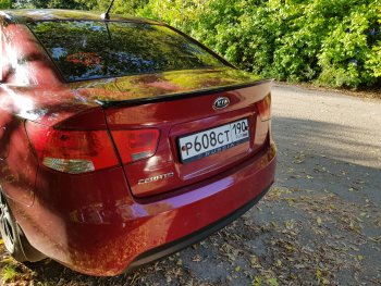3 399 р. Лип спойлер АВТОКРАТ KIA Cerato 2 TD седан (2008-2013) (Неокрашенный)  с доставкой в г. Майкоп. Увеличить фотографию 2