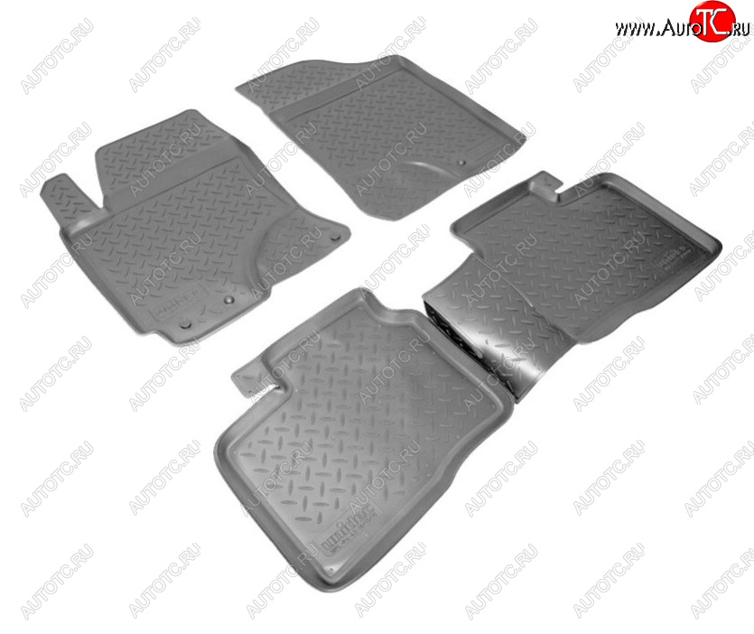 2 499 р. Комплект ковриков в салон Norplast KIA Cerato 2 TD седан (2008-2013) (Цвет: черный)  с доставкой в г. Майкоп