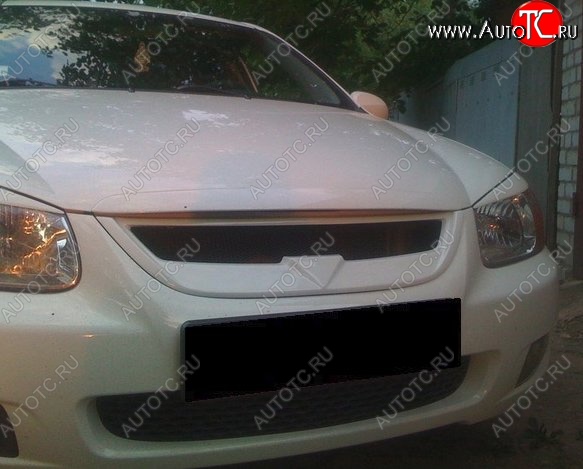 3 749 р. Решётка радиатора RoadRuns KIA Cerato 1 LD седан дорестайлинг (2003-2007) (Неокрашенная)  с доставкой в г. Майкоп