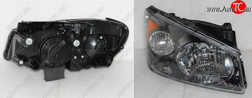2 549 р. Фара BRIGHTROAD (под мех. корректор правая) KIA Cerato 1 LD седан дорестайлинг (2003-2007)  с доставкой в г. Майкоп