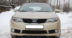 4 599 р. Накладка на передний бампер GT Dynamics KIA Cerato 2 TD седан (2008-2013) (Неокрашенная)  с доставкой в г. Майкоп. Увеличить фотографию 2