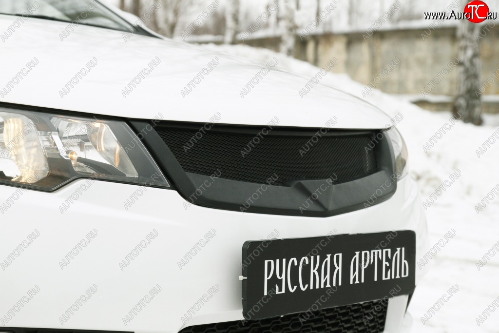 4 199 р. Решётка радиатора (Forte) RA KIA Cerato 2 TD седан (2008-2013) (Поверхность глянец (под окраску), Неокрашенная)  с доставкой в г. Майкоп