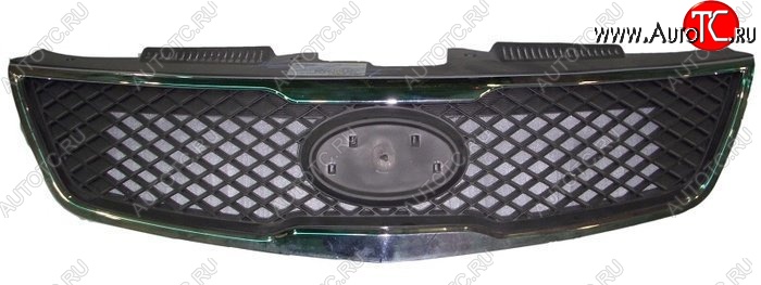 2 269 р. Решётка радиатора SAT (хром молдинг) KIA Forte седан (2008-2013) (Неокрашенная)  с доставкой в г. Майкоп