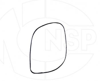 869 р. Зеркальный элемент зеркала заднего вида NSP (с обогревом, правый) KIA Cerato 2 TD седан (2008-2013)  с доставкой в г. Майкоп. Увеличить фотографию 3