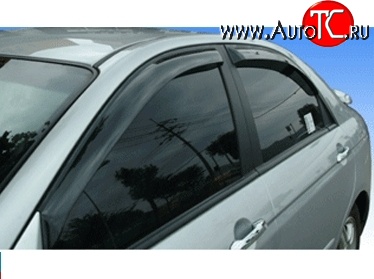 611 р. Дефлекторы окон (ветровики) Novline 4 шт KIA Cerato 2 TD седан (2008-2013)  с доставкой в г. Майкоп