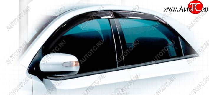 1 999 р. Дефлектора окон CA-Plastic  KIA Forte  седан (2008-2013) (Classic полупрозрачный, Без хром.молдинга)  с доставкой в г. Майкоп