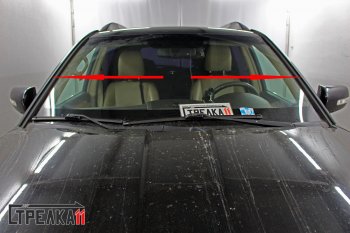 1 699 р. Водостоки (дефлектора) лобового стекла Стрелка 11 KIA Mohave HM дорестайлинг (2008-2017)  с доставкой в г. Майкоп. Увеличить фотографию 3