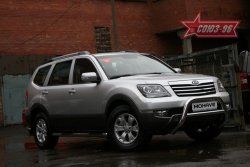 17 909 р. Защита переднего бампера Souz-96 (d76) KIA Mohave HM дорестайлинг (2008-2017)  с доставкой в г. Майкоп. Увеличить фотографию 2