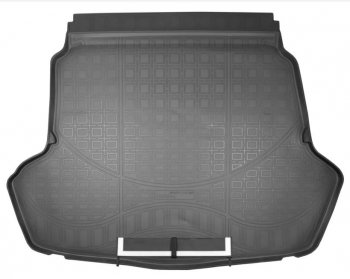 Коврик в багажник Norplast Unidec KIA Optima ( 4 JF,  JF) (2016-2020) дорестайлинг седан, седан рестайлинг (Черный с фартуком)