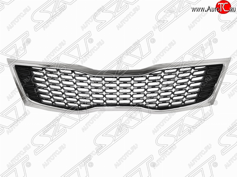 3 399 р. Решетка радиатора SAT (хром)  KIA Optima  3 TF (2013-2016) рестайлинг седан (Неокрашенная)  с доставкой в г. Майкоп