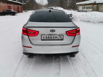 3 399 р. Лип спойлер АВТОКРАТ KIA Optima 3 TF дорестайлинг седан (2010-2013) (Неокрашенный)  с доставкой в г. Майкоп. Увеличить фотографию 4