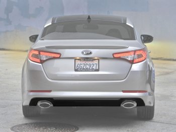 Накладка заднего бампера на MOBIS KIA Optima 3 TF дорестайлинг седан (2010-2013)
