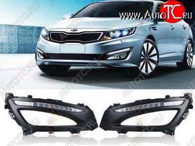 21 599 р. Дневные ходовые огни СТ KIA Optima 3 TF дорестайлинг седан (2010-2013)  с доставкой в г. Майкоп