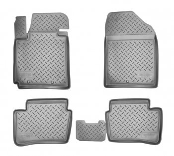 Комплект ковриков в салон Norplast Unidec KIA Picanto ( 2 TA хэтчбэк 5 дв.,  2 TA хэтчбэк 3 дв.) (2011-2017) дорестайлинг, рестайлинг (Цвет: черный)