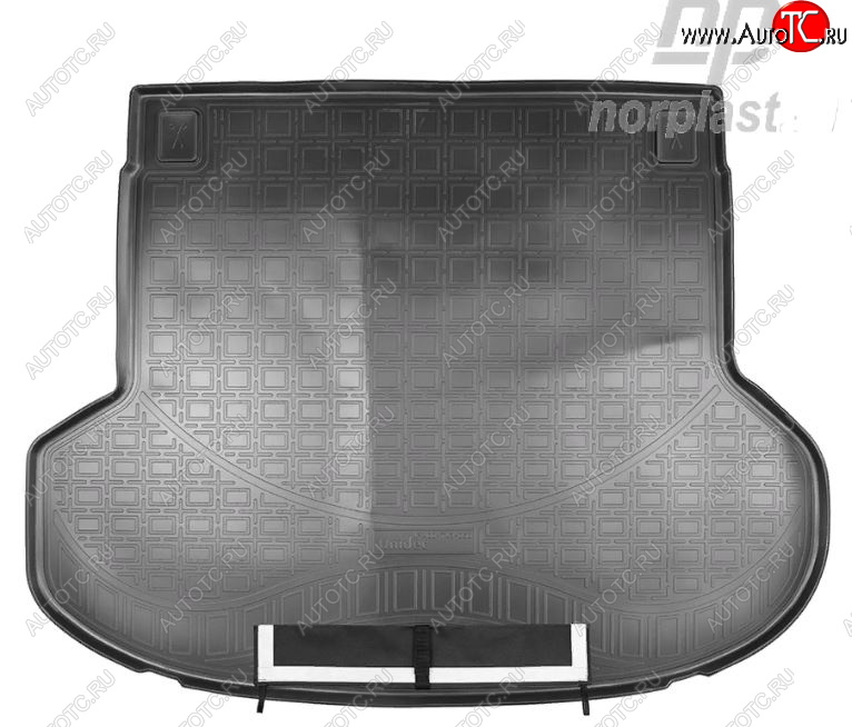 3 499 р. Коврик багажника Norplast (без рельс) KIA ProCeed 3 CD универсал дорестайлинг (2018-2021) (Черный, с погрузочным ковриком (фартуком))  с доставкой в г. Майкоп