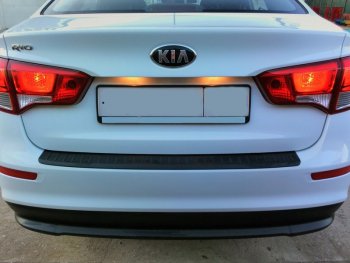 1 089 р. Накладка защитная на задний бампер Yuago KIA Rio 3 QB дорестайлинг седан (2011-2015)  с доставкой в г. Майкоп. Увеличить фотографию 2