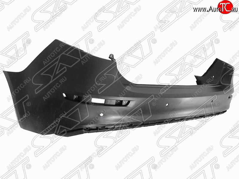 2 899 р. Бампер задний SAT (под молдинг) KIA Rio 3 QB рестайлинг седан (2015-2017) (Неокрашенный)  с доставкой в г. Майкоп