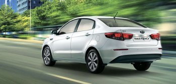 Задний бампер Стандартный KIA Rio 3 QB рестайлинг седан (2015-2017) (Окрашенный)