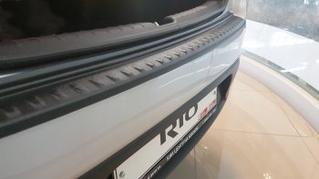 1 039 р. Защитная накладка заднего бампера Petroil Tuning KIA Rio 3 QB рестайлинг седан (2015-2017)  с доставкой в г. Майкоп. Увеличить фотографию 4