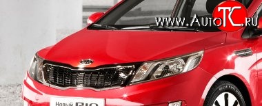 10 599 р. Капот Стандартный KIA Rio 3 QB дорестайлинг седан (2011-2015) (Окрашенный)  с доставкой в г. Майкоп