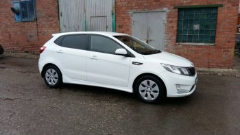 4 099 р. Пороги накладки Drive KIA Rio 3 QB хэтчбек 5 дв. дорестайлинг (2011-2015) (Неокрашенные)  с доставкой в г. Майкоп. Увеличить фотографию 4