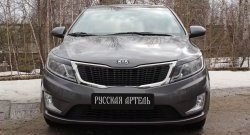 999 р. Реснички на фары RA  KIA Rio  3 QB (2011-2015) дорестайлинг седан, хэтчбек 5 дв. дорестайлинг (Неокрашенные)  с доставкой в г. Майкоп. Увеличить фотографию 2