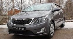 999 р. Реснички на фары RA  KIA Rio  3 QB (2011-2015) дорестайлинг седан, хэтчбек 5 дв. дорестайлинг (Неокрашенные)  с доставкой в г. Майкоп. Увеличить фотографию 3