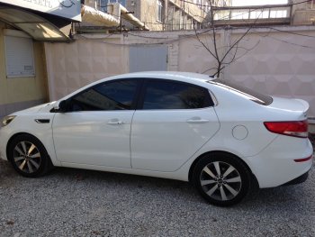 2 799 р. Лип спойлер АВТОКРАТ KIA Rio 3 QB дорестайлинг седан (2011-2015) (Неокрашенный)  с доставкой в г. Майкоп. Увеличить фотографию 2