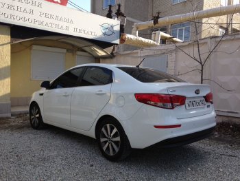 2 799 р. Лип спойлер АВТОКРАТ KIA Rio 3 QB дорестайлинг седан (2011-2015) (Неокрашенный)  с доставкой в г. Майкоп. Увеличить фотографию 3