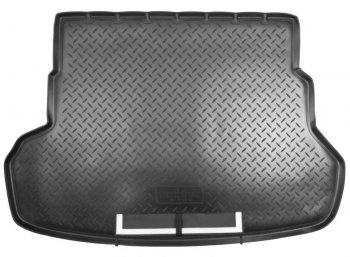 Коврик в багажник Norplast KIA Rio  3 QB (2011-2017) дорестайлинг седан, рестайлинг седан (Черный с фартуком)